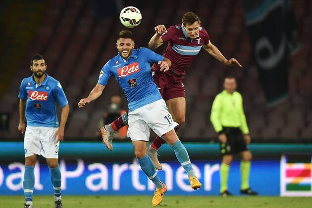 David Lopez Napoli, Miroslav Klose Lazio Napoli 31-05-2015 Stadio San Paolo Football Calcio Serie A 2014 2015 SSC Napoli vs. Lazio Roma. andreaxstaccioli