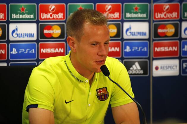 BARCELONA -june 02- SPAIN: Andre Ter Stegen in the press conference PK Pressekonferenz after the press conference after the training before the Cahmpions League final between Juventus. Photo: Joan Valls Urbanandsport Cordon Press 