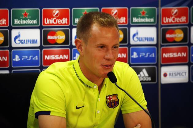 BARCELONA -june 02- SPAIN: Andre Ter Stegen in the press conference PK Pressekonferenz after the press conference after the training before the Cahmpions League final between Juventus. Photo: Joan Valls Urbanandsport Cordon Press 
