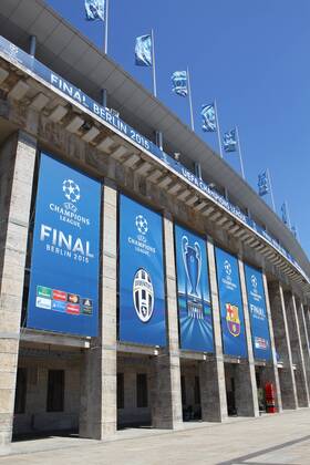 SOCCER - CL, Barcelona vs Turin, preview BERLIN,GERMANY,05.JUN.15 - SOCCER - UEFA Champions League Final, FC Barcelona Barca vs Juventus Turin, preview. Image shows the Olympia Stadion. GEPAxpictures xMathiasxMandl