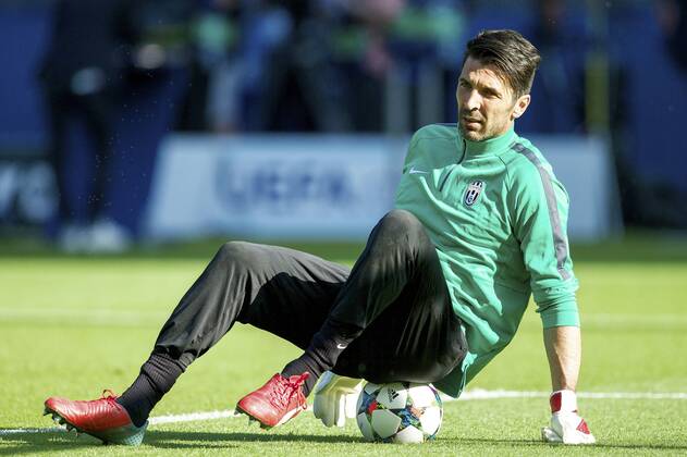 goalkeeper Gianluigi Buffon of Juventus FC during the training on June 5, 2015 at the Olympic stadium in Berlin, Germany. Juventus Champions Laegue 2015 2016 xVIxxIVx 3942755