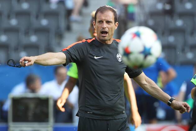 SOCCER - CL, Barcelona vs Turin, preview BERLIN,GERMANY,05.JUN.15 - SOCCER - UEFA Champions League Final, FC Barcelona Barca vs Juventus Turin, preview, final training Juventus Turin. Image shows head coach Massimiliano Alegri (Turin). GEPAxpictures xMathiasxMandl