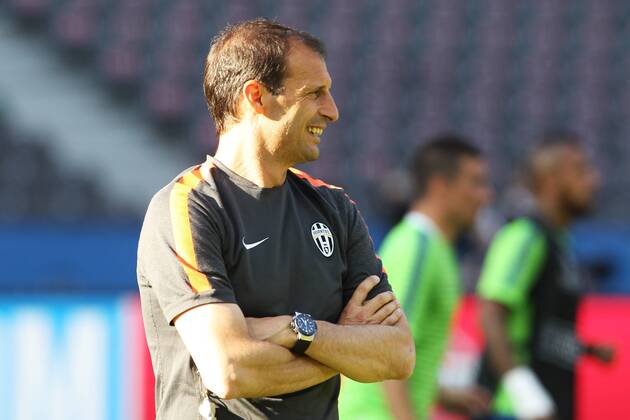 SOCCER - CL, Barcelona vs Turin, preview BERLIN,GERMANY,05.JUN.15 - SOCCER - UEFA Champions League Final, FC Barcelona Barca vs Juventus Turin, preview, final training Juventus Turin. Image shows head coach Massimiliano Alegri (Turin). GEPAxpictures xMathiasxMandl