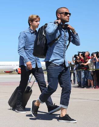 05.06.2015, xfux, Fussball Champions League, Juventus Turin - FC Barcelona Barca Mediaday, v.l. Dani Alves (FC Barcelona)