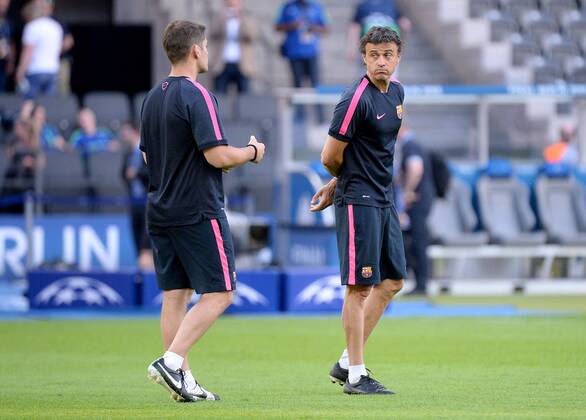 05.06.2015, xjhx, Fussball Champions League, Juventus Turin - FC Barcelona Barca Mediaday, v.l. Luis Enrique (Trainer Head Coach FC Barcelona)