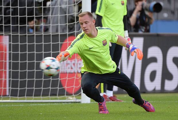 05.06.2015, xjhx, Fussball Champions League, Juventus Turin - FC Barcelona Barca Mediaday, v.l. Marc Andre ter Stegen (FC Barcelona)
