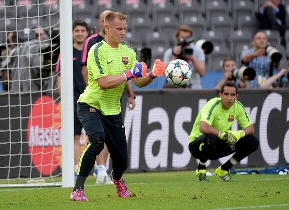 05.06.2015, xjhx, Fussball Champions League, Juventus Turin - FC Barcelona Barca Mediaday, v.l. Marc Andre ter Stegen (FC Barcelona)