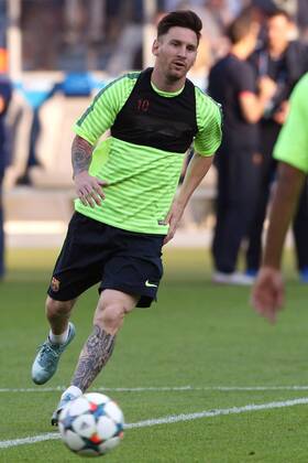SOCCER - CL, Barcelona vs Turin, preview BERLIN,GERMANY,05.JUN.15 - SOCCER - UEFA Champions League Final, FC Barcelona Barca vs Juventus Turin, preview, final training FC Barcelona. Image shows Lionel Messi (Barcelona). GEPAxpictures xMathiasxMandl