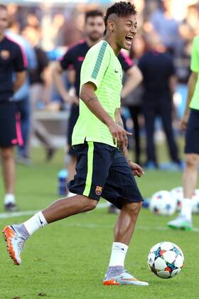 SOCCER - CL, Barcelona vs Turin, preview BERLIN,GERMANY,05.JUN.15 - SOCCER - UEFA Champions League Final, FC Barcelona Barca vs Juventus Turin, preview, final training FC Barcelona. Image shows Neymar (Barcelona). GEPAxpictures xMathiasxMandl