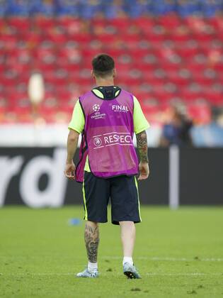 Lionel Messi of FC Barcelona Barca during the training on June 5, 2015 at the Olympic stadium in Berlin, Germany. Barcelona Champions Laegue 2015 2016 xVIxxIVx 3943301