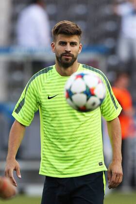 SOCCER - CL, Barcelona vs Turin, preview BERLIN,GERMANY,05.JUN.15 - SOCCER - UEFA Champions League Final, FC Barcelona Barca vs Juventus Turin, preview, final training FC Barcelona. Image shows Gerard Pique (Barcelona). GEPAxpictures xMathiasxMandl