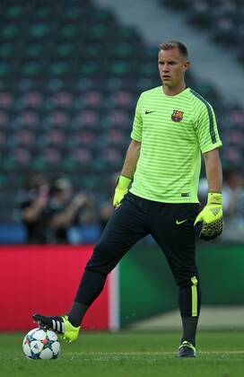 05.06.2015, Fussball Champions League Finale 2014 2015 im Oylmpiastadion Berlin, Abschlusstraining FC Barcelona Barca Torwart Marc-Andre ter Stegen (FC Barcelona) 