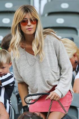 Roberta Sinopoli Marchisio, Frau von Claudio Marchisio (Juventus Turin 8) waehrend des Champions League Finales zwischen Juventus Turin und dem FC Barcelona Barca am 06.06.2015 im Berliner Olympia Stadion, Berlin Deutschland ( Copyright: Schülerx xEibner-Pressefoto EP_jse