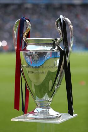 The Champions League trophy on display - Juventus Turin vs. FC Barcelona - Champion s League Final - Olympic Stadium - Berlin - Germany - 06 06 2015 Pic Philip Oldham Sportimage EDITORIAL USE ONLY. No use with unauthorised audio, video, data, fixture lists, club league logos or live services. Online in-match use limited to 120 images, no video emulation. No use in betting, games or single club league player publications.