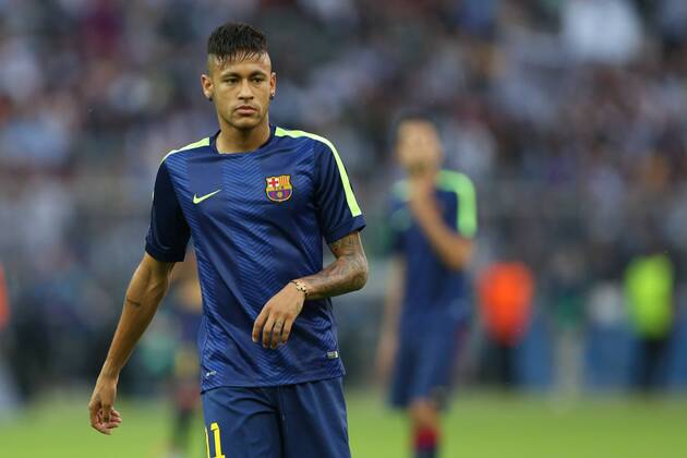 Neymar of Barcelona during warm up - Juventus Turin vs. FC Barcelona - Champion s League Final - Olympic Stadium - Berlin - Germany - 06 06 2015 Pic Philip Oldham Sportimage EDITORIAL USE ONLY. No use with unauthorised audio, video, data, fixture lists, club league logos or live services. Online in-match use limited to 120 images, no video emulation. No use in betting, games or single club league player publications.