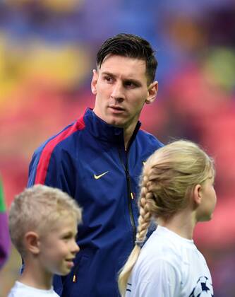 FUSSBALL CHAMPIONS LEAGUE FINALE SAISON 2014 2015 Juventus Turin - FC Barcelona Barca 06.06.2015 Lionel Messi (Barca) 