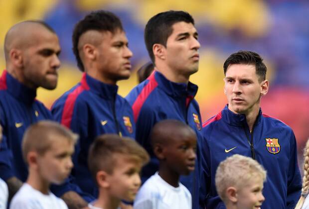 FUSSBALL CHAMPIONS LEAGUE FINALE SAISON 2014 2015 Juventus Turin - FC Barcelona Barca 06.06.2015 Lionel Messi (Barca) 