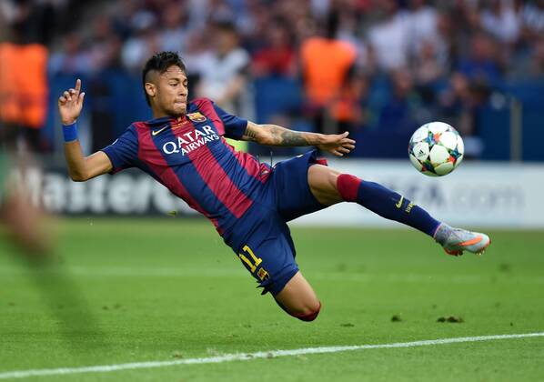 FUSSBALL CHAMPIONS LEAGUE FINALE SAISON 2014 2015 Juventus Turin - FC Barcelona Barca 06.06.2015 Neymar (FC Barcelona) am Ball 