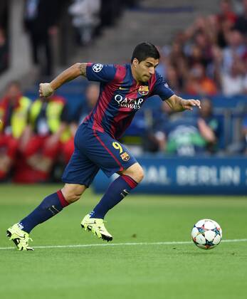 FUSSBALL CHAMPIONS LEAGUE FINALE SAISON 2014 2015 Juventus Turin - FC Barcelona Barca 06.06.2015 Luis Suarez (FC Barcelona) am Ball 