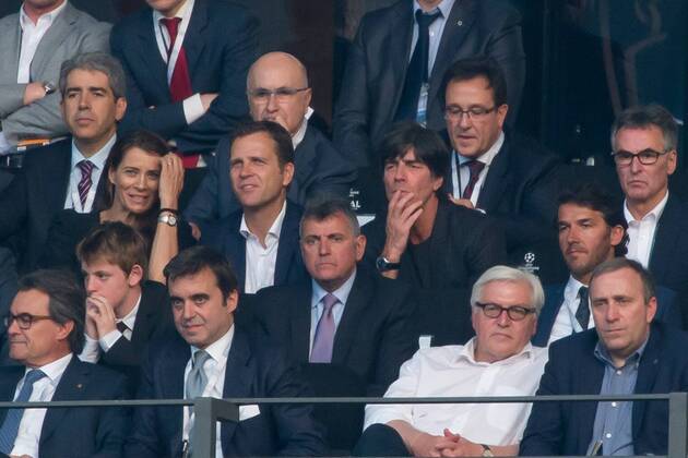 Samstag 06.06.2015, Fussball, Saison 2014 2015, UEFA Champions League Finale 2015 in Berlin, Juventus Turin - FC Barcelona Barca Bundestrainer Joachim Loew auf der tribuene DeFodi001