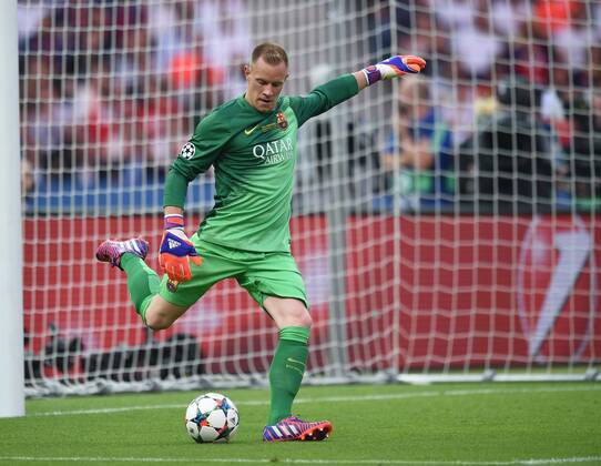 Torwart Marc-Andre TER STEGEN (FCBarcelona) FINALE: Juventus Turin - FC Barcelona Barca am 06.06.2015. Fussball international Saison 2014 2015, UEFA Championsleague Finale 2015 im Olympiastadion in Berlin, Deutschland,