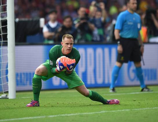 Torwart Marc-Andre TER STEGEN (FCBarcelona) FINALE: Juventus Turin - FC Barcelona Barca am 06.06.2015. Fussball international Saison 2014 2015, UEFA Championsleague Finale 2015 im Olympiastadion in Berlin, Deutschland,