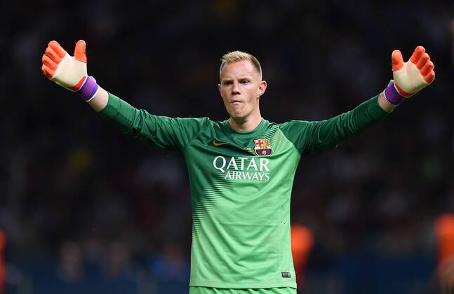 FUSSBALL CHAMPIONS LEAGUE FINALE SAISON 2014 2015 Juventus Turin - FC Barcelona Barca 06.06.2015 Torwart Marc Andre ter Stegen (FC Barcelona) 