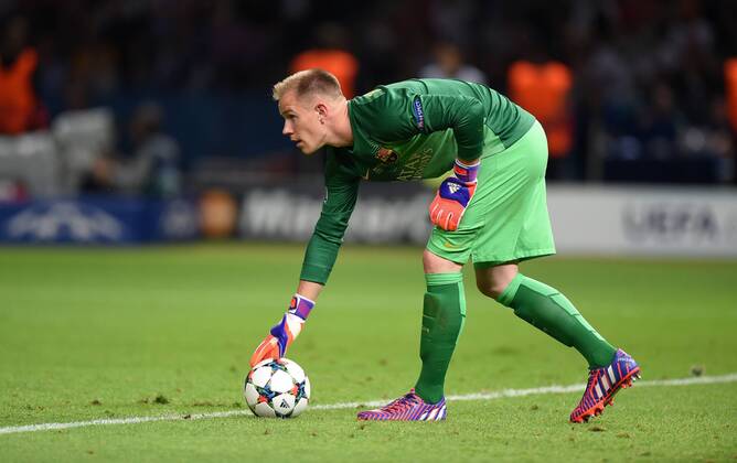 FUSSBALL CHAMPIONS LEAGUE FINALE SAISON 2014 2015 Juventus Turin - FC Barcelona Barca 06.06.2015 Torwart Marc Andre ter Stegen (FC Barcelona) 