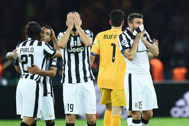 Mg Berlin 06 06 2015 - finale Champions League Juventus Turin vs FC Barcelona (Barca): Enttäuschung Juventus 