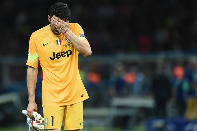 Mg Berlin 06 06 2015 - finale Champions League Juventus Turin vs FC Barcelona (Barca): Enttäuschung Gianluigi Buffon 