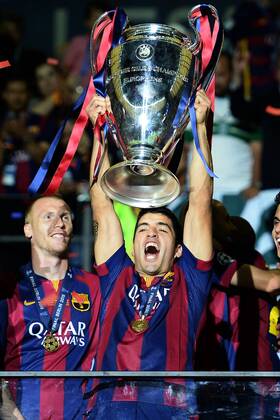 Mg Berlin 06 06 2015 - finale Champions League Sieger FC Barcelona (Barca): Luis Suarez 