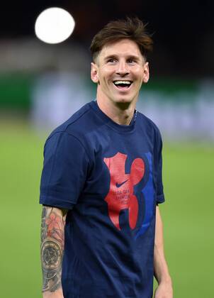 FUSSBALL CHAMPIONS LEAGUE FINALE SAISON 2014 2015 Juventus Turin - FC Barcelona Barca 06.06.2015 Der FC Barcelona gewinnt die Champions League 2015: Lionel Messi 
