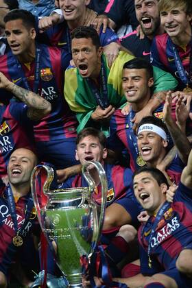 Lionel Messi (bar) - CHAMPIONS LEAGUE: Sieger FC Barcelona (Barca) - Finale, Berlin - 06 06 2015 AnthonyBIBARD FEP 