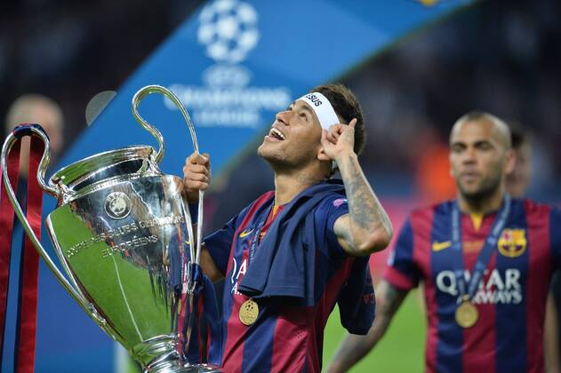 Neymar (bar) - CHAMPIONS LEAGUE: Sieger FC Barcelona (Barca) - Finale, Berlin - 06 06 2015 AnthonyBIBARD FEP 