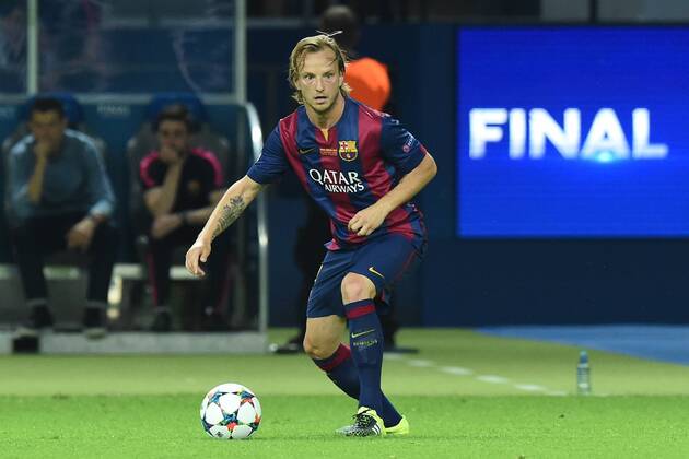 Fußball Champions League Finale Juventus Turin - FC Barcelona Barca am 06.06.2015 im Olympia Stadion in Berlin Ivan Rakitic ( Barcelona )