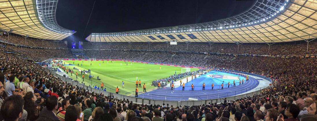 the olympic stadium of Berlin during the UEFA Champions League final match on June 6, 2015 at the Olympic stadium in Berlin, Germany. Champions League final 2014 2015 xVIxGerritxvanxKeulenxIVx 3947016