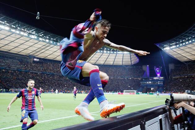 SOCCER - CL, Barcelona vs Juventus BERLIN,GERMANY,06.JUN.15 - SOCCER - UEFA Champions League Final, FC Barcelona Barca vs Juventus Turin. Image shows Neymar (Barcelona). GEPAxpictures xMathiasxMandl