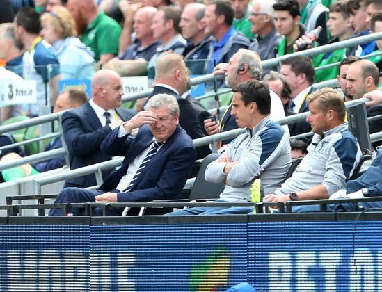 England s Roy Hodgson looks on dejected International Friendly Länderspiel - Republic of Ireland vs England - Aviva Stadium - Ireland - 7th June 2015 - Picture David Klein Sportimage EDITORIAL USE ONLY. No use with unauthorised audio, video, data, fixture lists, club league logos or live services. Online in-match use limited to 120 images, no video emulation. No use in betting, games or single club league player publications.