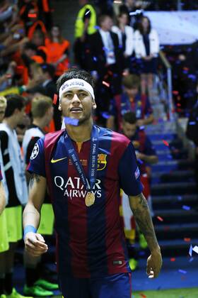Neymar (Barcelona), JUNE 6, 2015 - Football : UEFA Champions League Final match between Juventus 1-3 FC Barcelona Barca at the Olympiastadion in Berlin, Germany. Noxthirdxpartyxsales  (oqma016723)