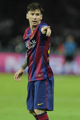 Lionel MESSI FC Barcelona Barca ,Gestik,gibt Anweisungen,Aktion,Einzelbild,angeschnittenes Einzelmotiv,Halbfigur,halbe Figur. Fussball Champions League Finale 2015 Juventus Turin-FC Barcelona 1-3. Saison2014 15, am 06.06.2015,O LY M P I A S T A D I O N B E R L I N.