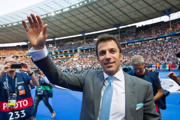 Samstag 06.06.2015, Fussball, Saison 2014 2015, UEFA Champions League Finale 2015 in Berlin, Juventus Turin - FC Barcelona Barca 1:3, Alessandro Del Piero vor Beginn des Spieles DeFodi001