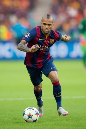 Samstag 06.06.2015, Fussball, Saison 2014 2015, UEFA Champions League Finale 2015 in Berlin, Juventus Turin - FC Barcelona Barca 1:3, Dani Alves (Barcelona) DeFodi001