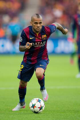 Samstag 06.06.2015, Fussball, Saison 2014 2015, UEFA Champions League Finale 2015 in Berlin, Juventus Turin - FC Barcelona Barca 1:3, Dani Alves (Barcelona) DeFodi001
