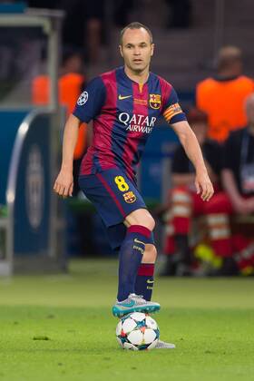 Samstag 06.06.2015, Fussball, Saison 2014 2015, UEFA Champions League Finale 2015 in Berlin, Juventus Turin - FC Barcelona Barca 1:3, Andres Iniesta (Barcelona) DeFodi001
