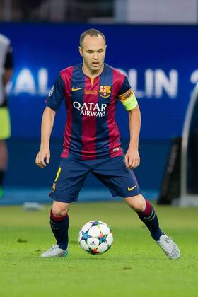 Samstag 06.06.2015, Fussball, Saison 2014 2015, UEFA Champions League Finale 2015 in Berlin, Juventus Turin - FC Barcelona Barca 1:3, Andres Iniesta (Barcelona) DeFodi001
