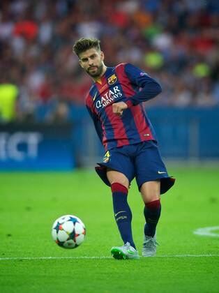 Fussball Berlin Olympiastadion 06.06.2015 UEFA CHAMPIONS LEAGUE FINALE Juventus Turin ITA geg FC Barcelona Barca ESP 1 : 3 FC Barcelona CHAMPIONS LEAGUE Gewinner 2015 Gerard PIQUE Barca 03