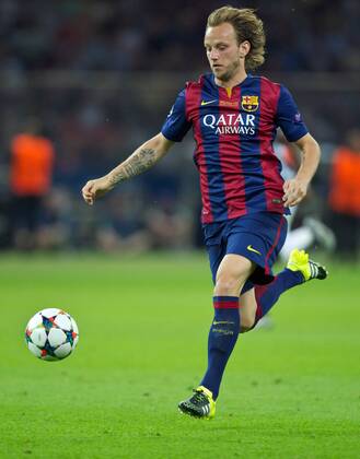 Fussball Berlin Olympiastadion 06.06.2015 UEFA CHAMPIONS LEAGUE FINALE Juventus Turin ITA geg FC Barcelona Barca ESP 1 : 3 FC Barcelona CHAMPIONS LEAGUE Gewinner 2015 Ivan RAKITIC Barca 04