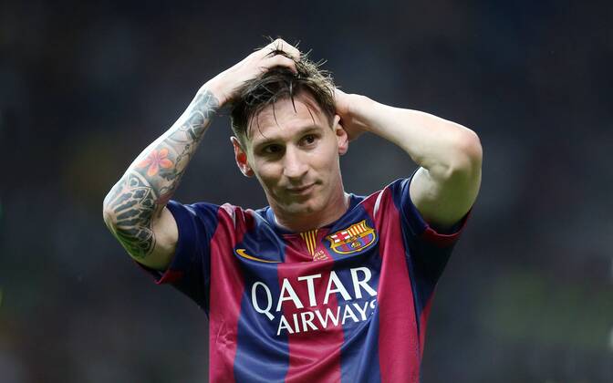 Lionel Messi (Barcelona), freut sich nach dem Spiel Juventus Turin FC Barcelona Barca UEFA Champions League, Finale, final match, 2014 2015, Fußball, Fussball, soccer, Herren, Maenner, Männer, Deutschland, Germany, Ergebnis 1:3 Berlin, 6.6.2015 Olympiastadion