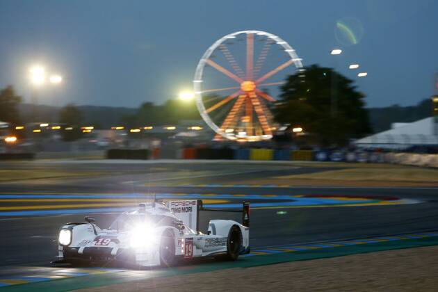 Motorsports: FIA WEC 2015: 24 Heures du Mans, Porsche 919 Hybrid, Porsche Team: Nico Huelkenberg, Earl Bamber, Nick Tandy xHOCHxZWEIx