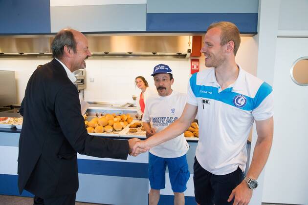 - GENT, BELGIUM: Gent s goalkeeper Matz Sels pictured during the fan day of Belgian first league soccer team KAA Gent, Saturday 11 July 2015, in Gent. KURTxDESPLENTER x04662120x